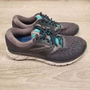 Brooks Glycerin 16 Womens Size 9.5B Athletic Running Walking Shoes Gray Teal